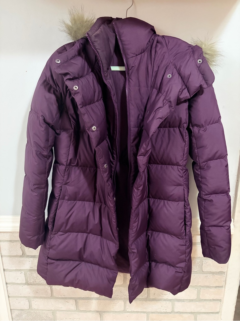 The North Face Women's New Dealio Down Parka Faux Fur Trim Hooded Parka Coat